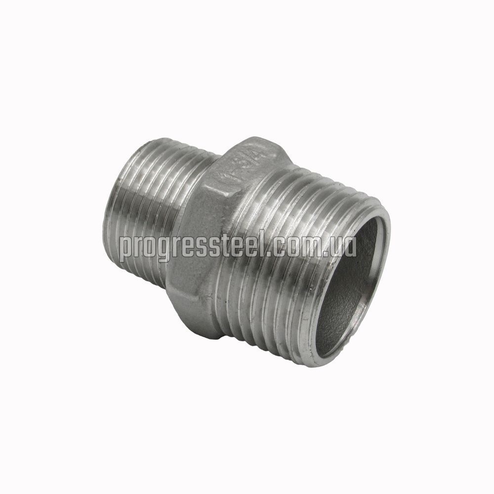Ниппель переходной нержавеющий ДУ 100х50 4"x2" AISI 316