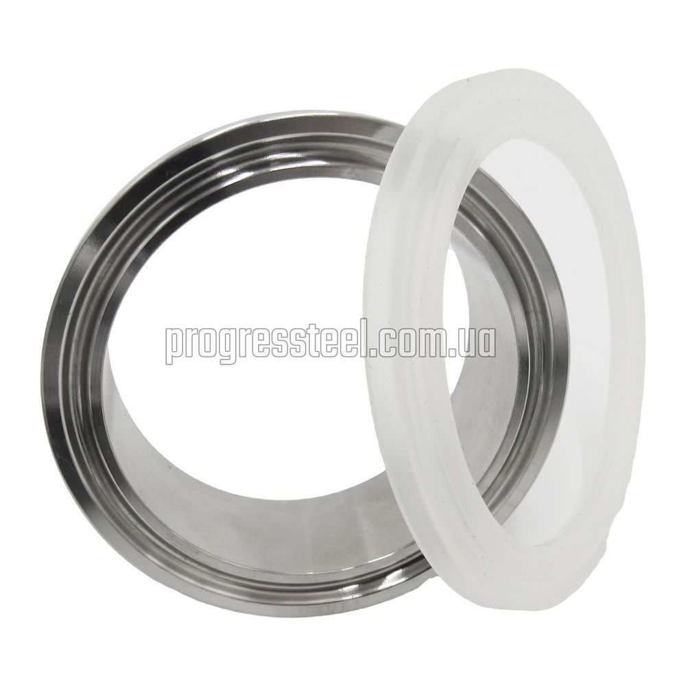 Штуцер кламп AISI 316 Ду 40 (1 1/2 дюйма) 48,3 мм ISO CLAMP