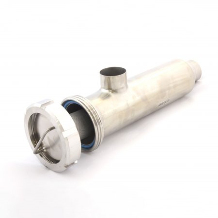 Фільтр трубний кутовий С-С AISI 304 Ду 65 (70х2,0) сито 3,0 мм